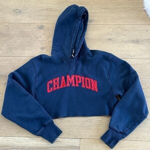 Champion Blue Reverse Weave Hoodie